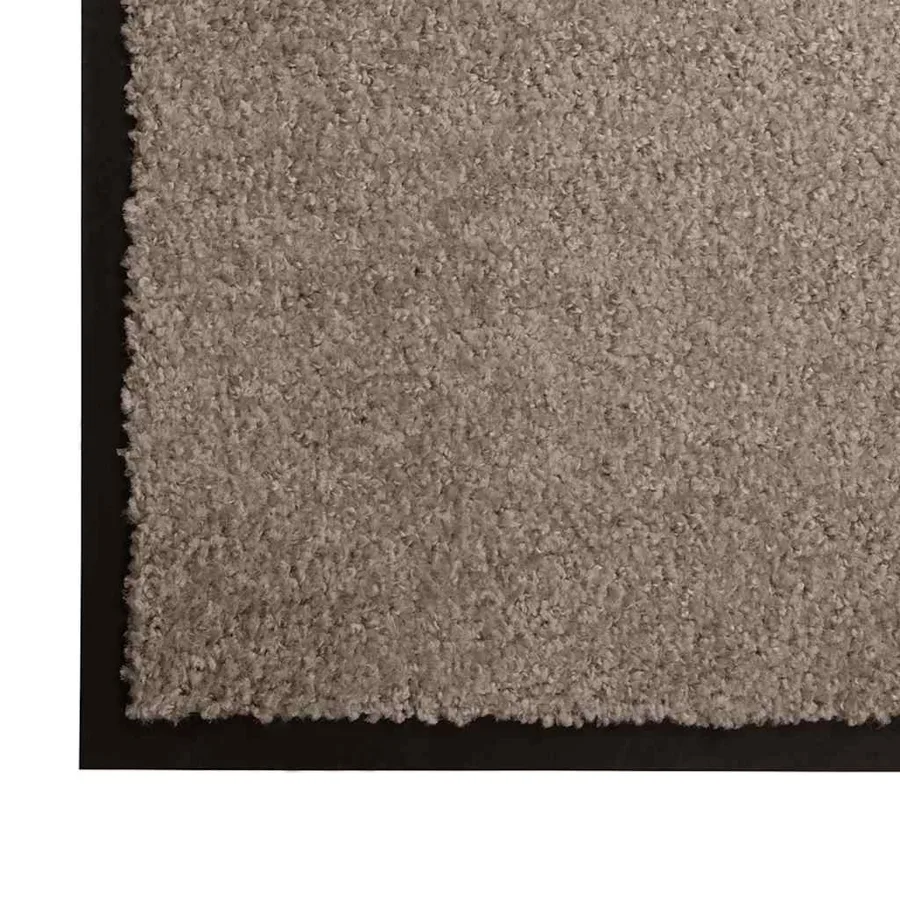 Tapis de porte Beige 60 x 40 x 1.2 cm Tissu en teddy - 4