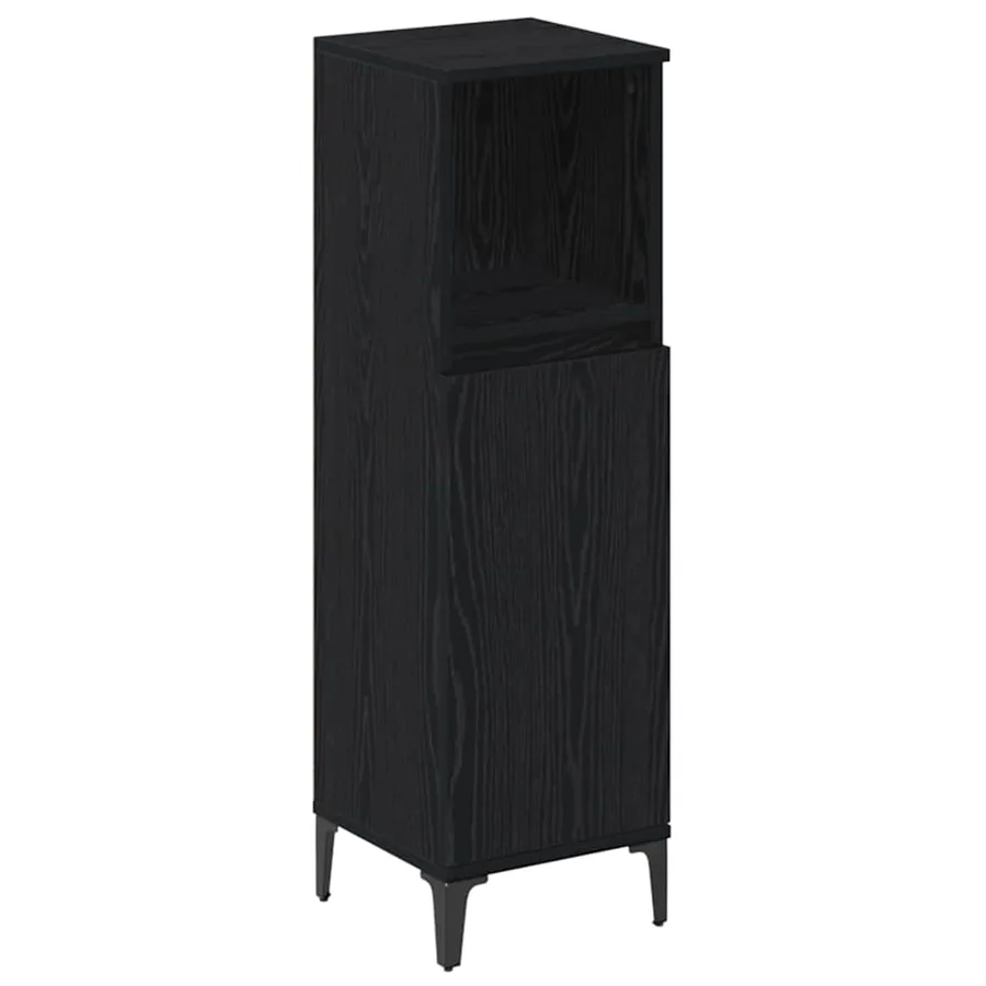 Ensemble de mobilier de salle de bain 3 pcs Chêne noir - 7