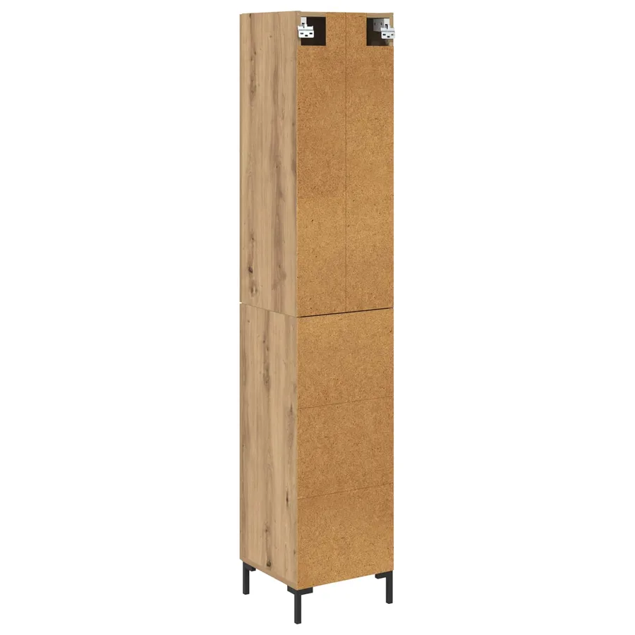 Haut Armoire Chêne artisanal 34,5 x 34 x 180 cm - 8