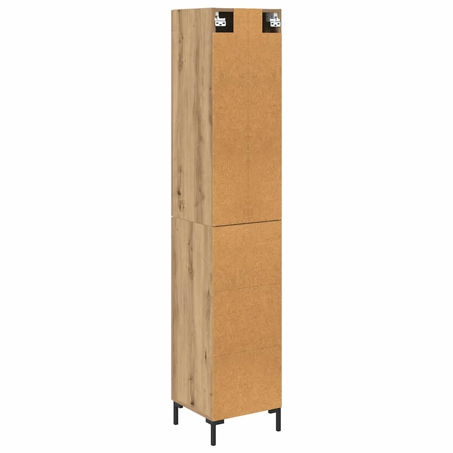 Haut Armoire Chêne artisanal 34,5 x 34 x 180 cm - 8