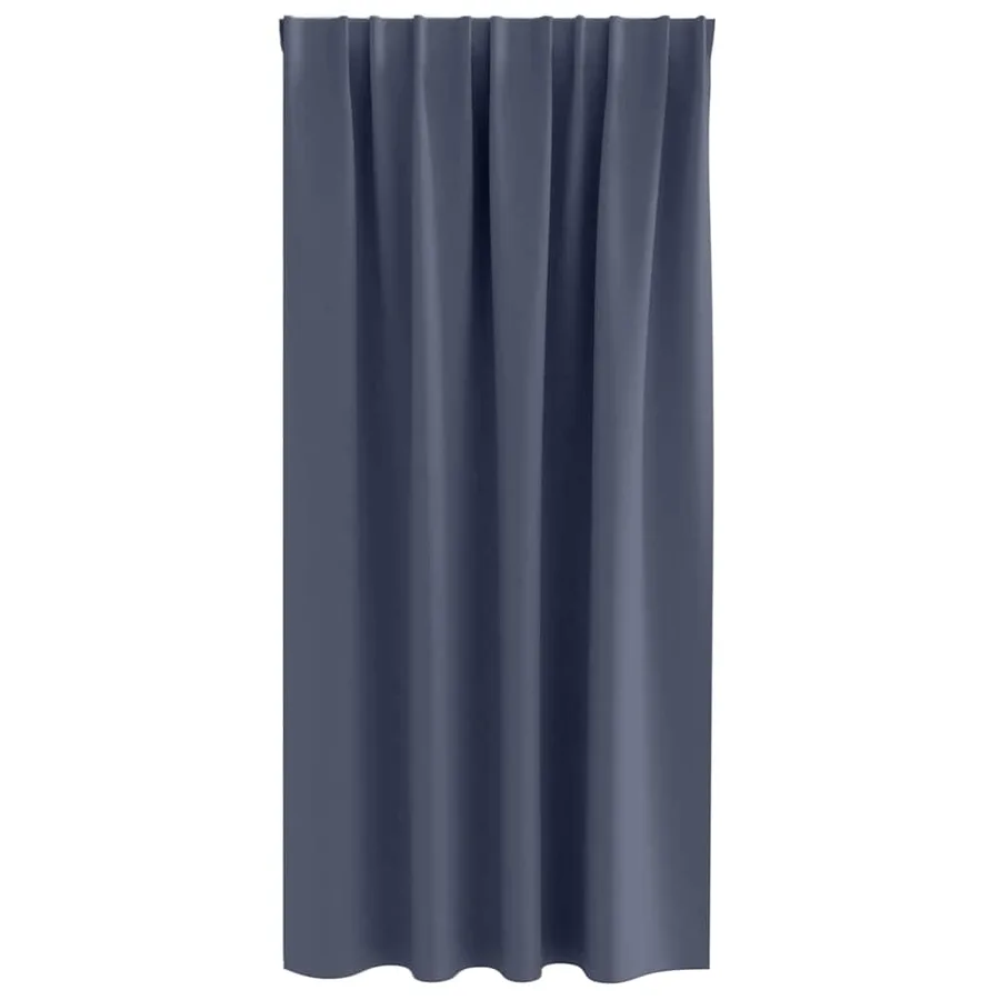 Rideaux occultants avec anneaux 2 pcs Anthracite 175 x 140 cm - 4