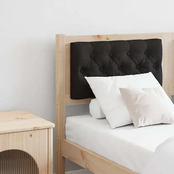 Tête de lit Autre Marron et noir 140 cm Bois massif en pin