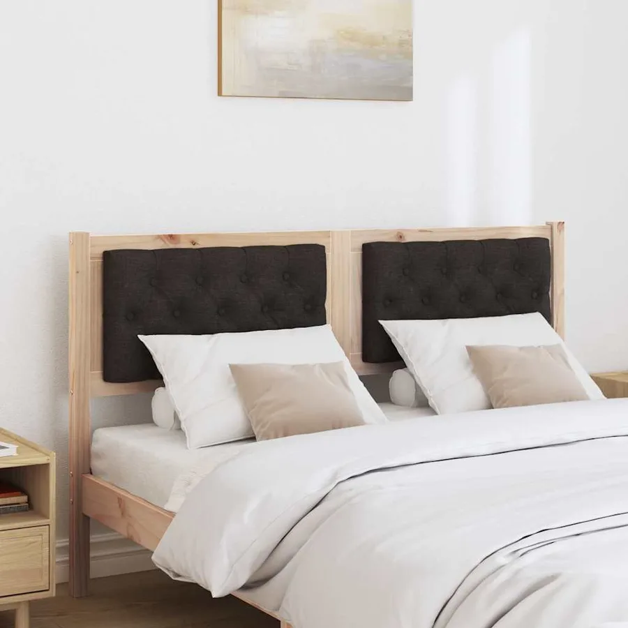 Tête de lit Autre Marron et noir 140 cm Bois massif en pin - 3