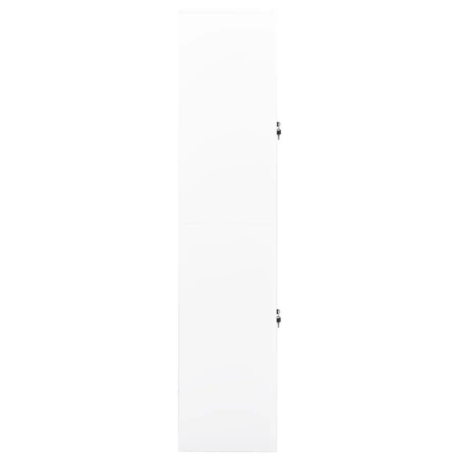 Armoire de bureau Blanc 90x40x180 cm Acier - 3