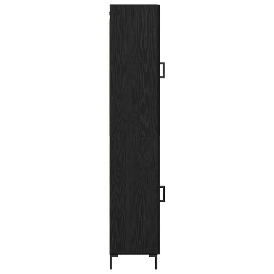 Haut Armoire Chêne noir 34,5 x 34 x 180 cm Bois d'ingénierie - 9