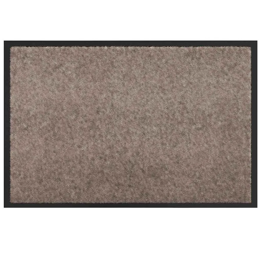 Tapis de porte Beige 60 x 40 x 1.2 cm Tissu en teddy - 2