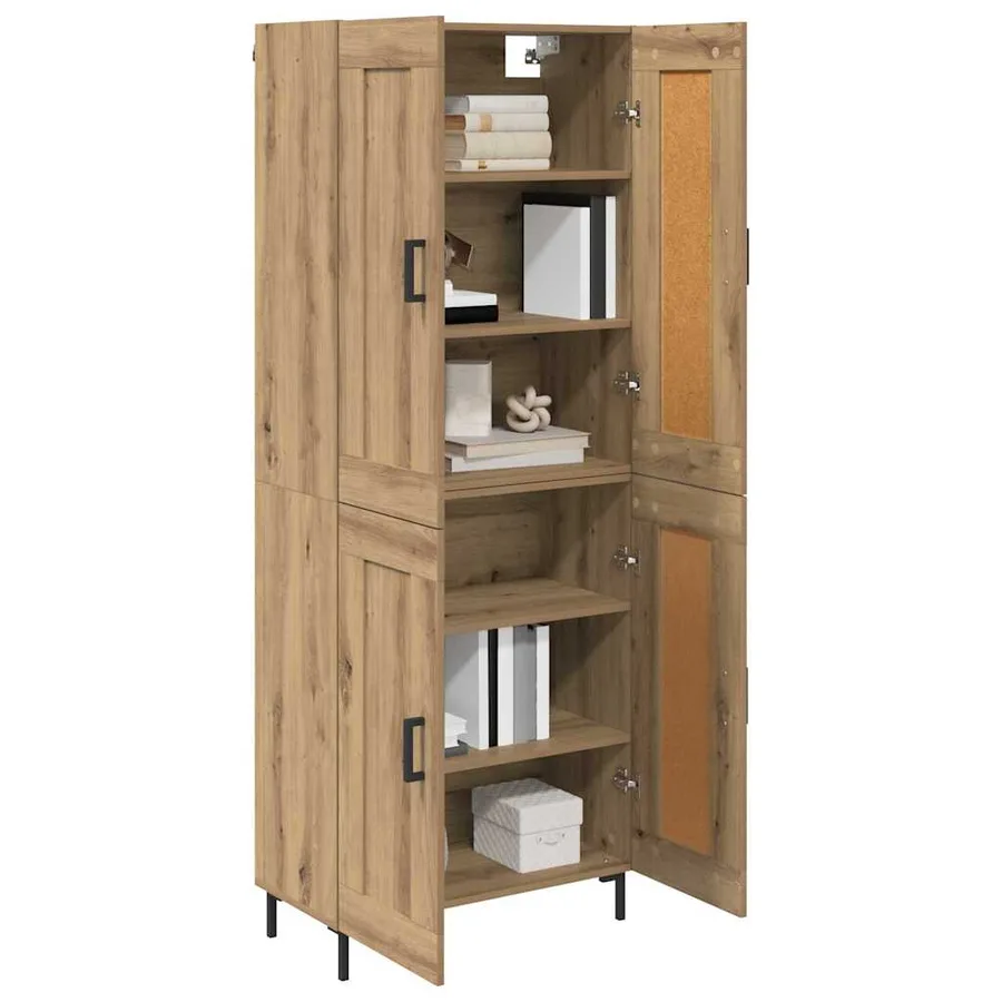 Haut Armoire 2 pcs Chêne artisanal 69,5 x 34 x 180 cm - 3