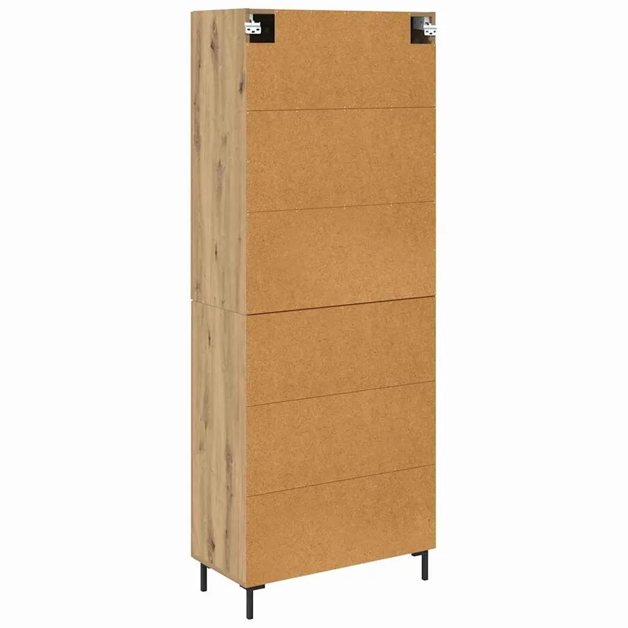 Haut Armoire 2 pcs Chêne artisanal 69,5 x 34 x 180 cm - 8