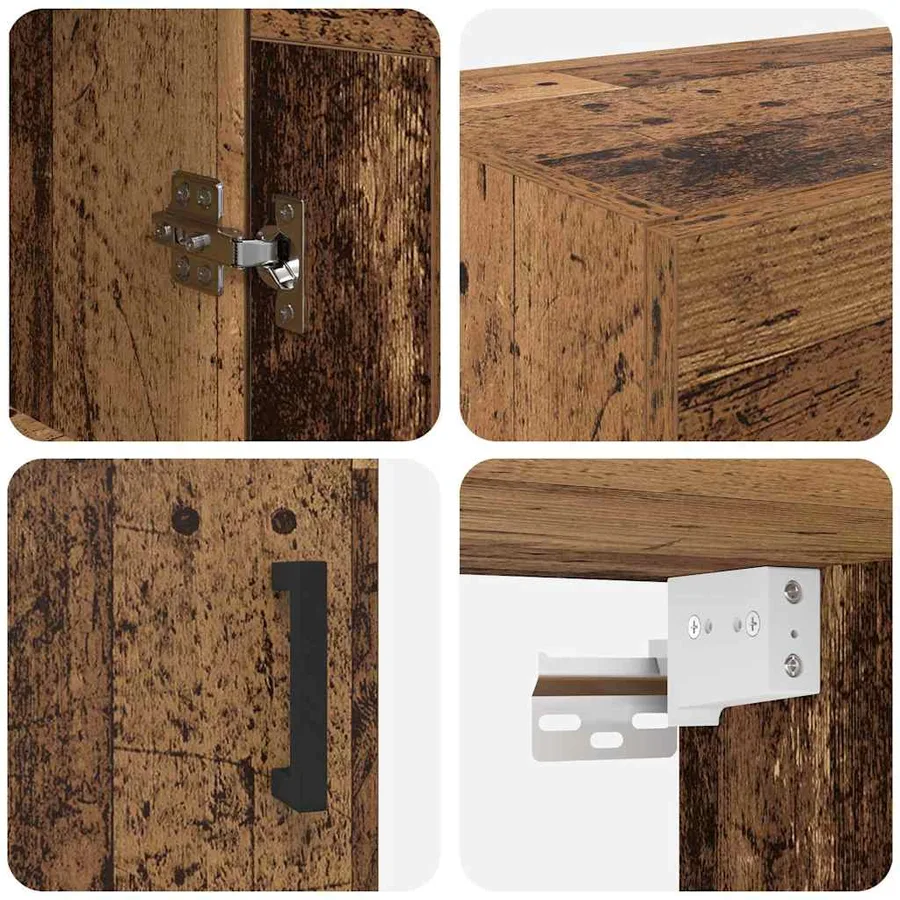Meuble mural Bois Ancien 69,5 x 34 x 90 cm Bois d'ingénierie - 9