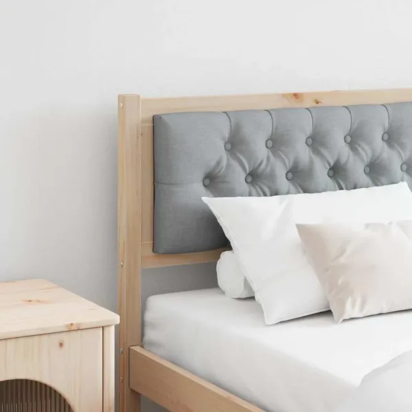 Tête de lit Marron et gris clair 160 cm Bois massif en pin