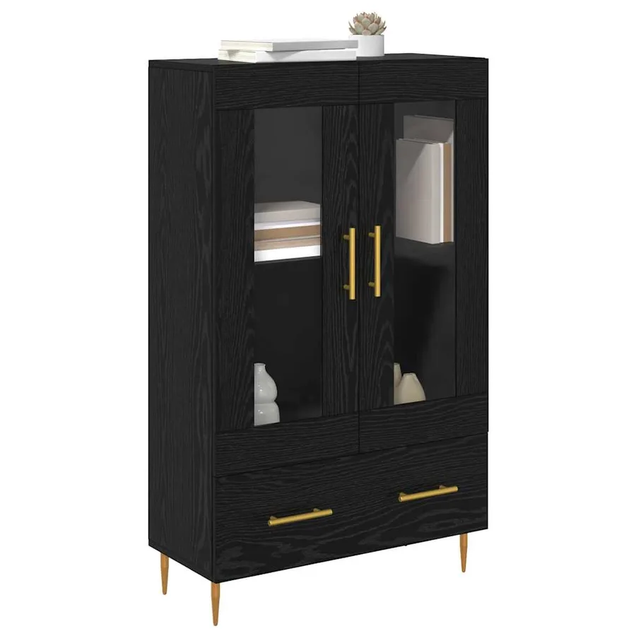 Haut Armoire avec tiroir Chêne noir 69,5 x 31 x 115 cm - 3