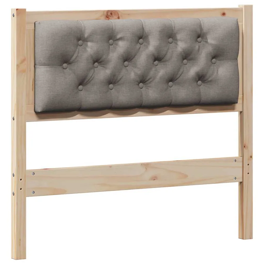 Tête de lit Autre Marron et taupe 90 cm Bois massif en pin - 2