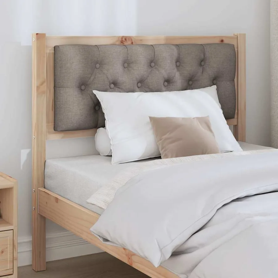 Tête de lit Autre Marron et taupe 90 cm Bois massif en pin - 3
