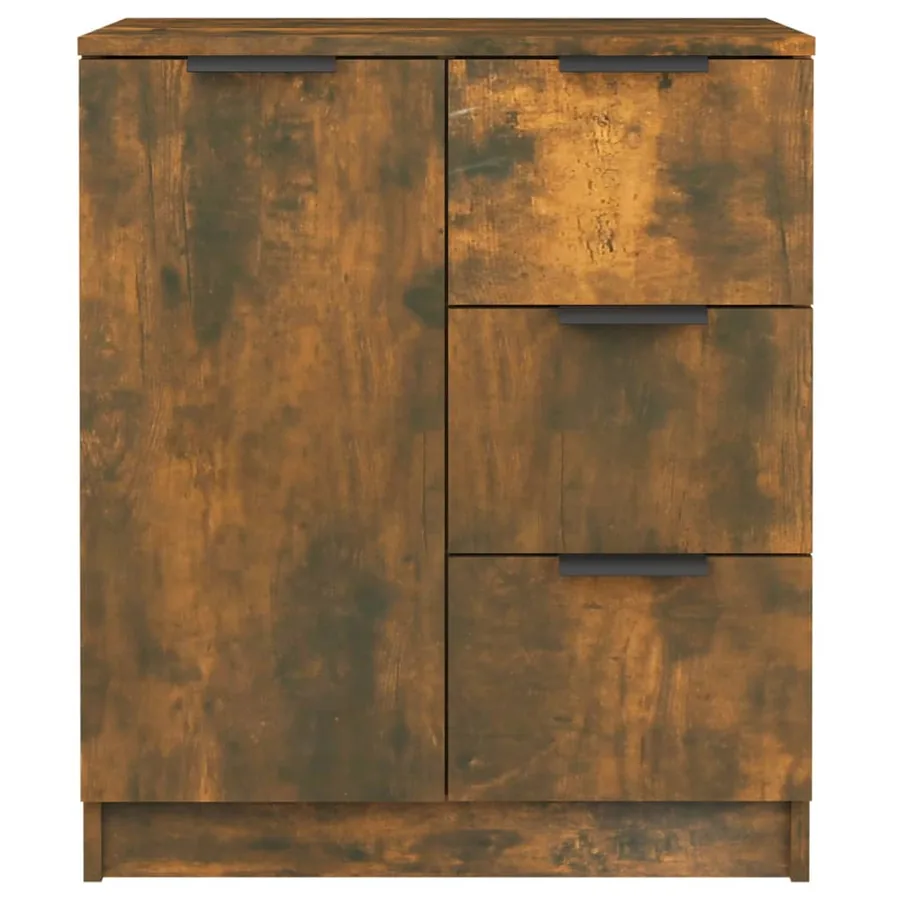Buffets 2 pcs Chêne fumé 60x30x70 cm Bois d'ingénierie - 6