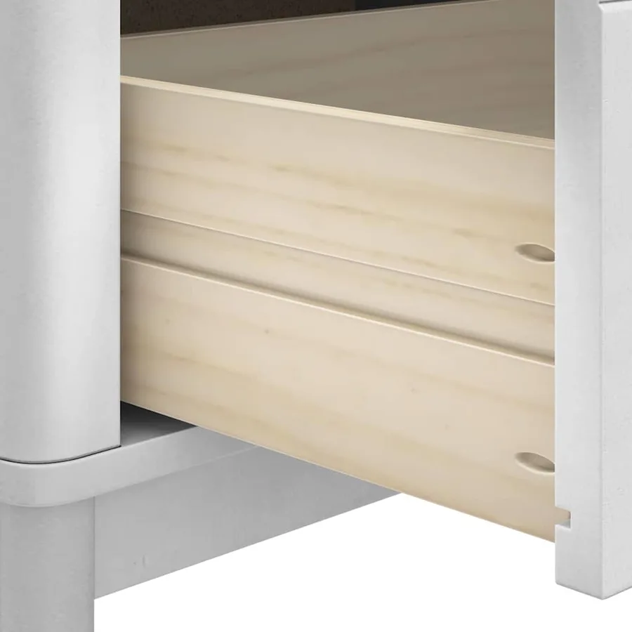 Banc de couloir FLORO Blanc 115 x 40 x 45 cm Bois de Pin Massif - 8