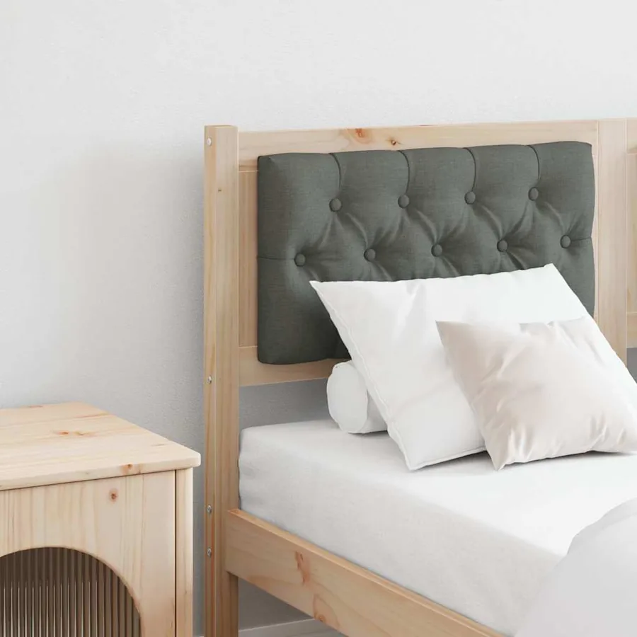 Tête de lit marron et gris foncé 150 cm Bois massif en pin