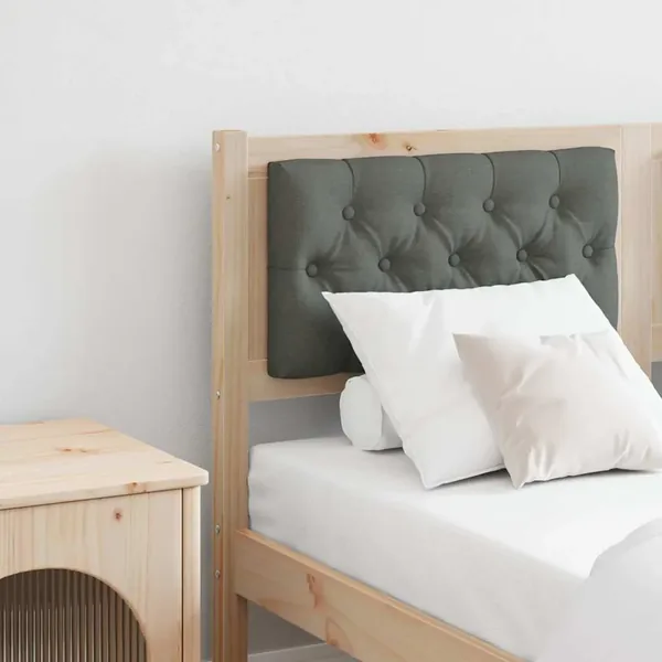Tête de lit marron et gris foncé 150 cm Bois massif en pin