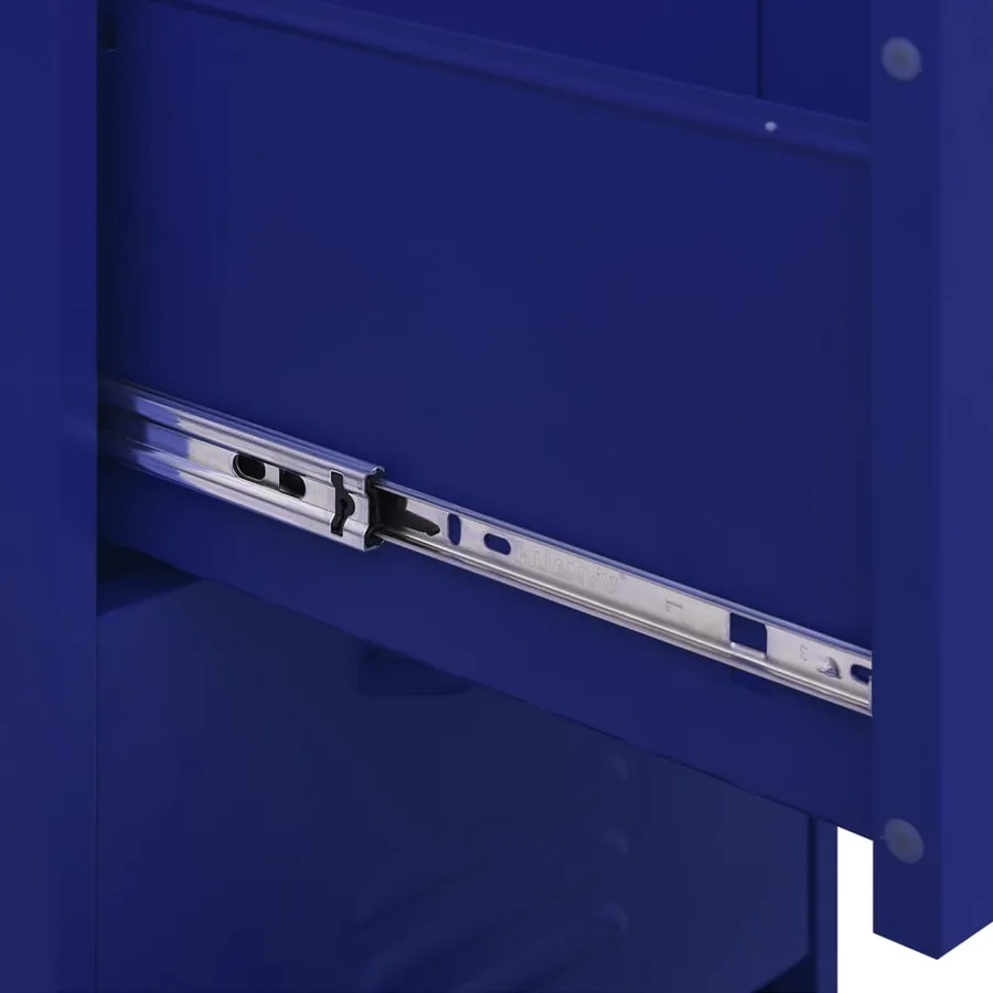 Armoire de rangement Bleu marine 42,5x35x101,5 cm Acier - 9