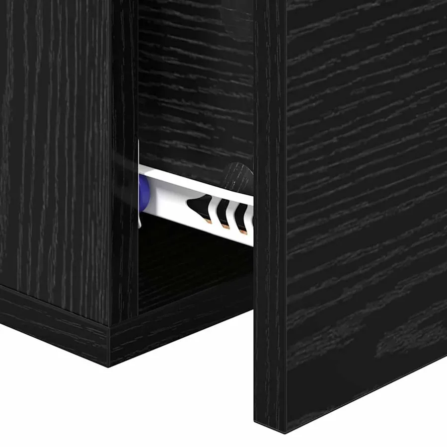 Cabinet de chevet avec tiroir 2 pcs Chêne noir 35 x 35 x 20 cm - 8