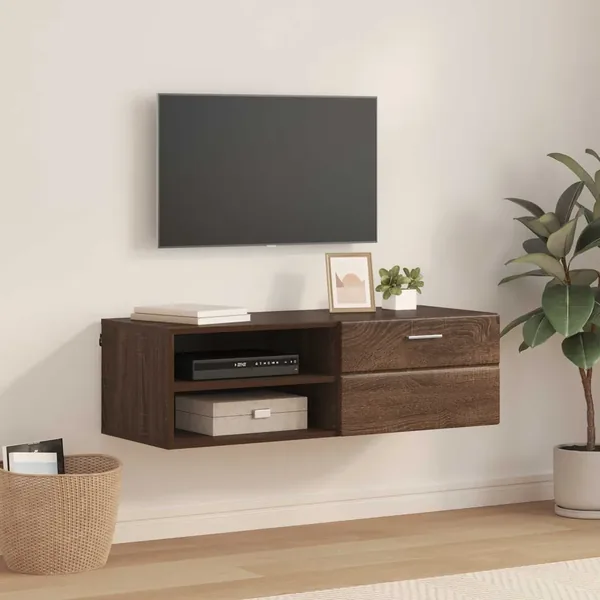 Cabinet en Bois Chêne brun 100,5 x 39 x 30 cm Bois d'ingénierie
