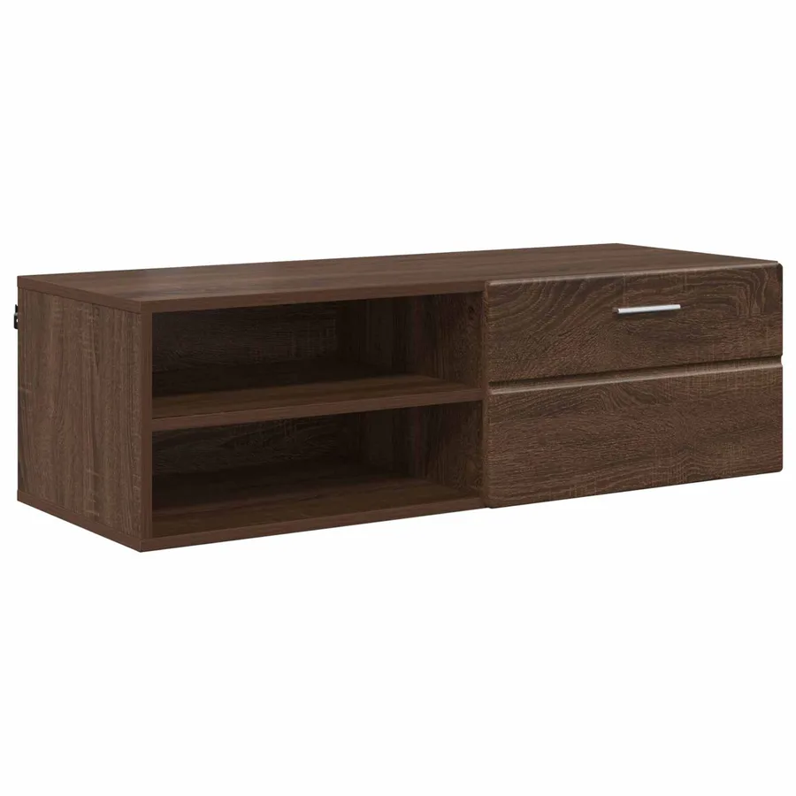 Cabinet en Bois Chêne brun 100,5 x 39 x 30 cm Bois d'ingénierie - 2