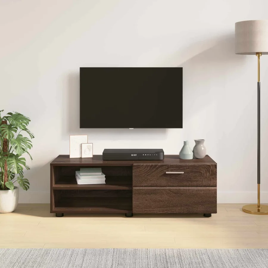 Cabinet en Bois Chêne brun 100,5 x 39 x 30 cm Bois d'ingénierie - 4