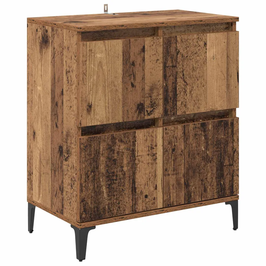 Buffet Bois Ancien 60 x 35 x 70 cm Bois d'ingénierie et fer - 2