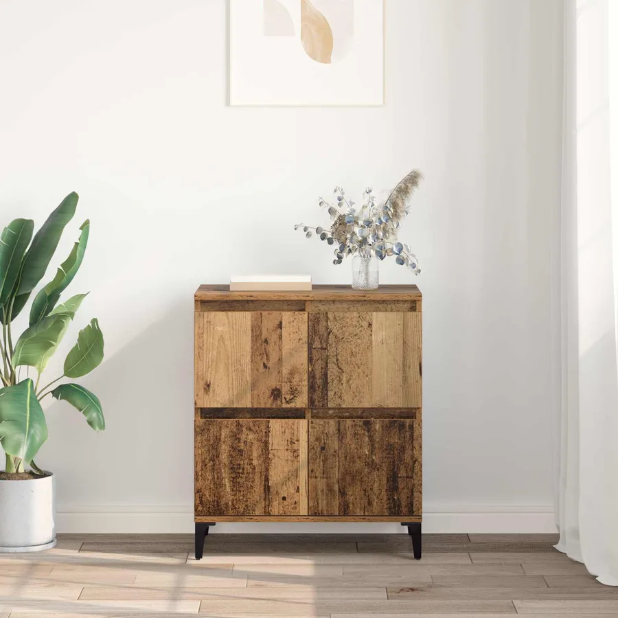 Buffet Bois Ancien 60 x 35 x 70 cm Bois d'ingénierie et fer - 4