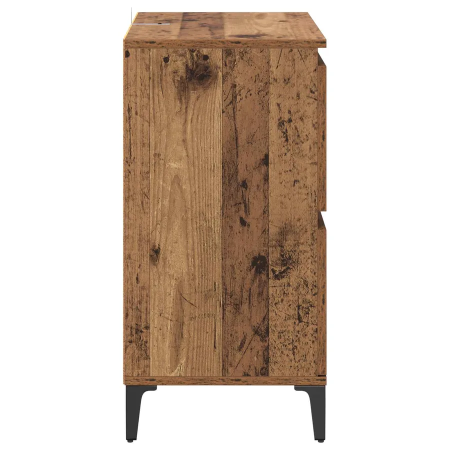 Buffet Bois Ancien 60 x 35 x 70 cm Bois d'ingénierie et fer - 7