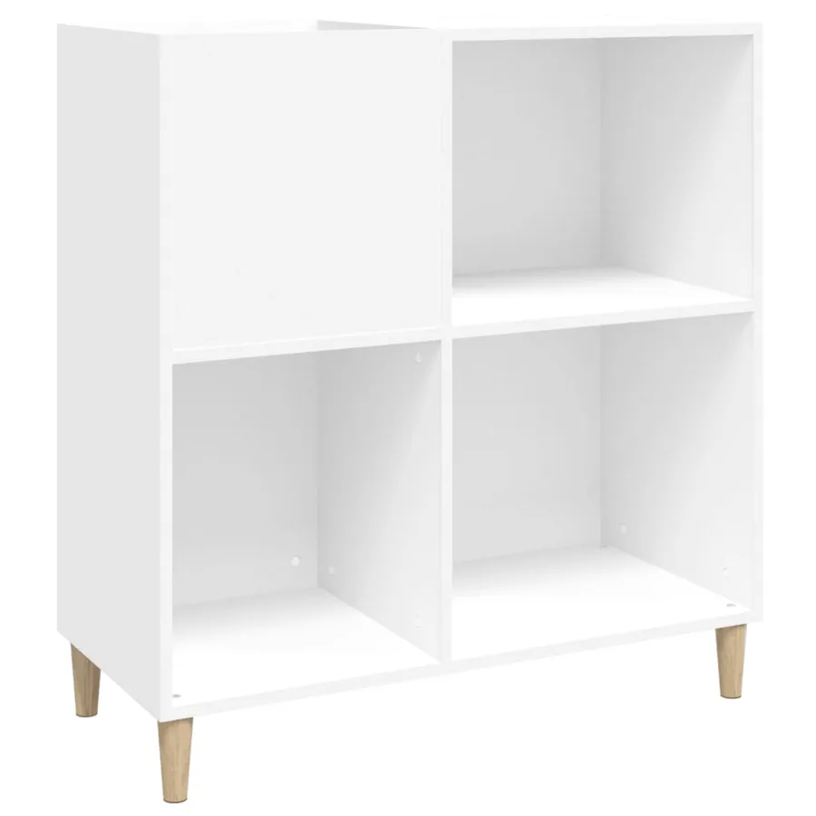 Armoire à disques blanc 84,5x38x89 cm bois d'ingénierie - 2