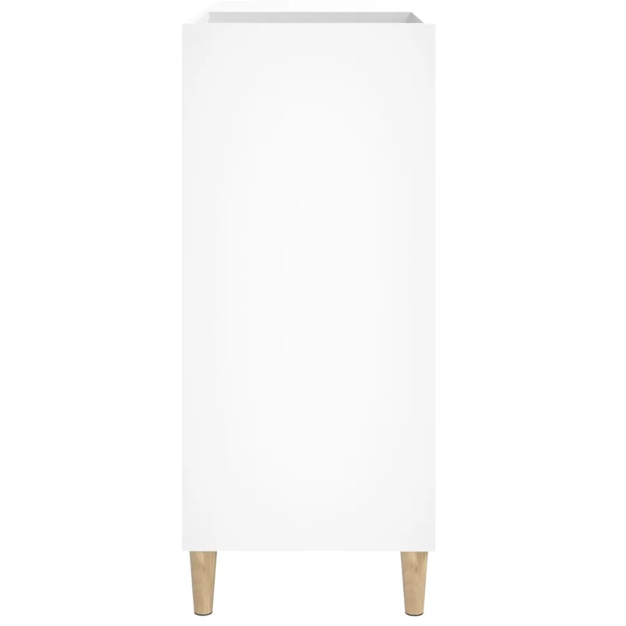 Armoire à disques blanc 84,5x38x89 cm bois d'ingénierie - 6