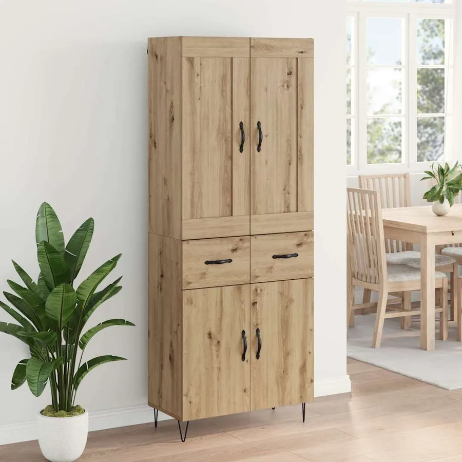 Haut Armoire Chêne artisanal 69,5 x 34 x 180 cm - 4