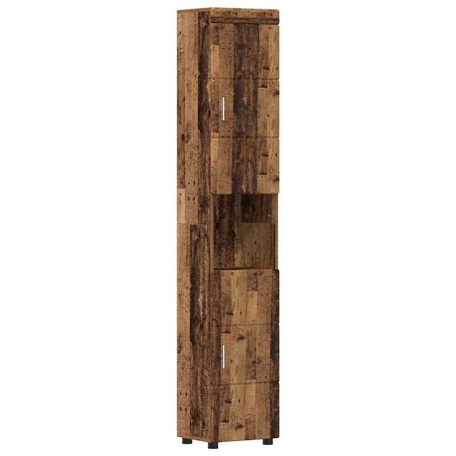 Ensemble de mobilier de salle de bain TULUM 5 pcs Bois ancien - 8