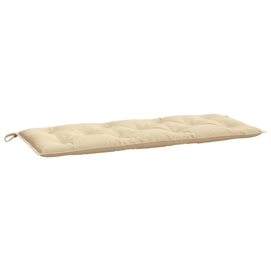 Coussins de banc jardin lot de 2 beige 120x50x7 cm tissu Oxford - 4