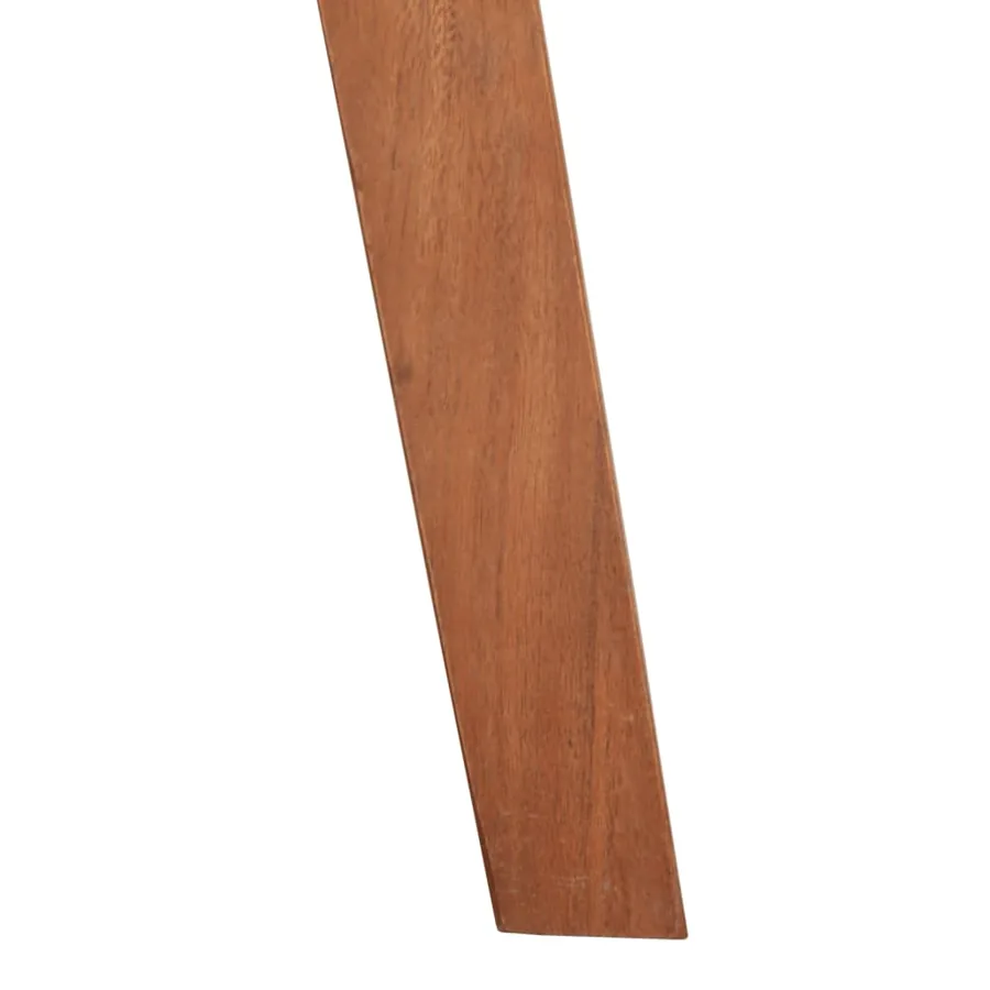 Tabourets de bar 2 pcs Cuir véritable et bois d'acacia solide - 7