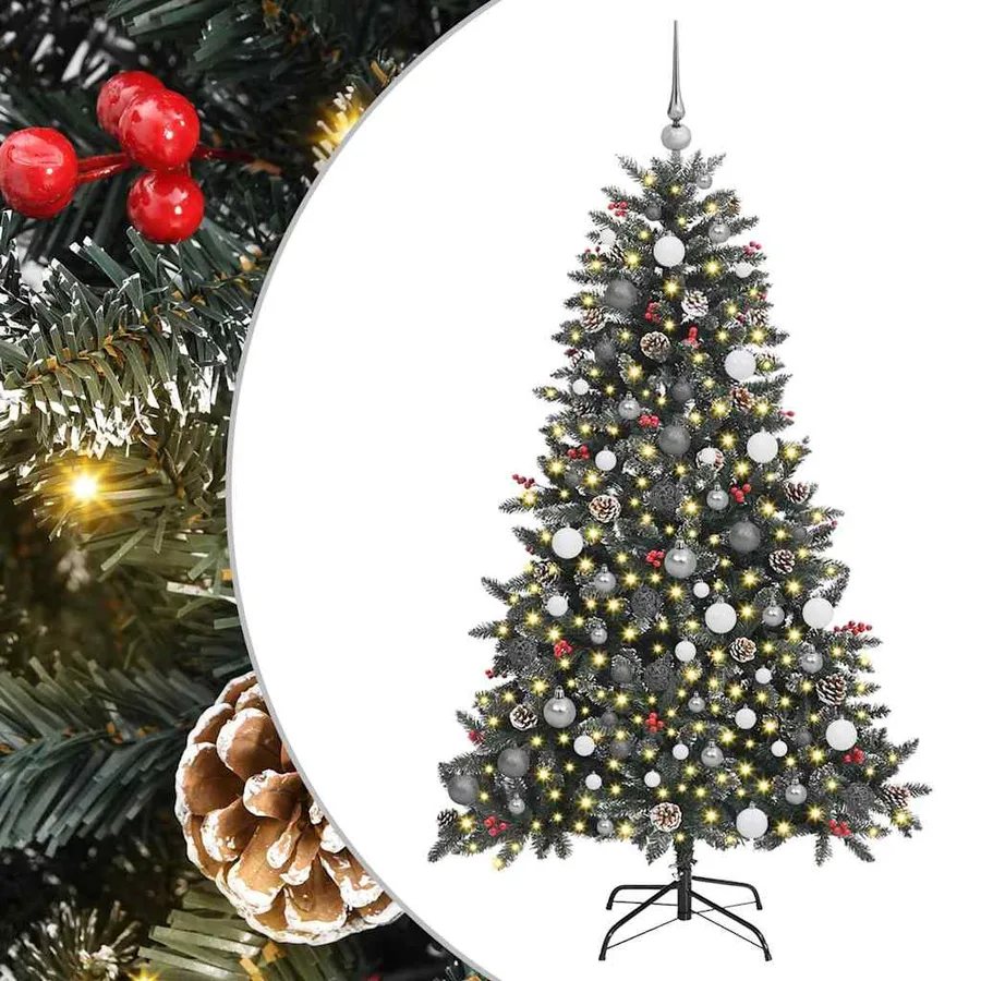 Sapin de Noël artificiel Vert 180 cm PVC, plastique et acier - 2
