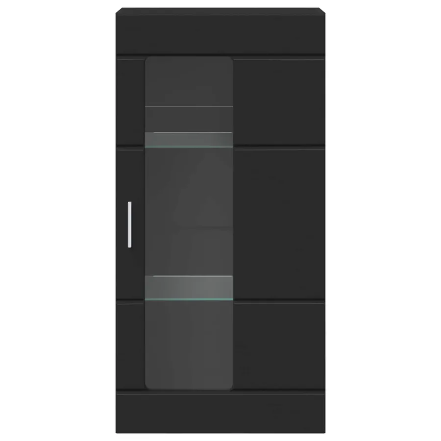 Cabinet en Bois Noir 50 x 29 x 100 cm Bois d'ingénierie - 6