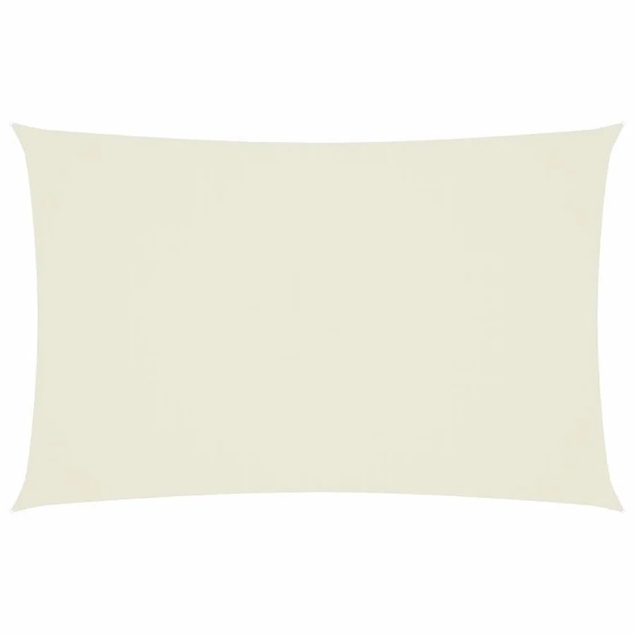 Voile de parasol tissu oxford rectangulaire 2x4,5 m crème - 2