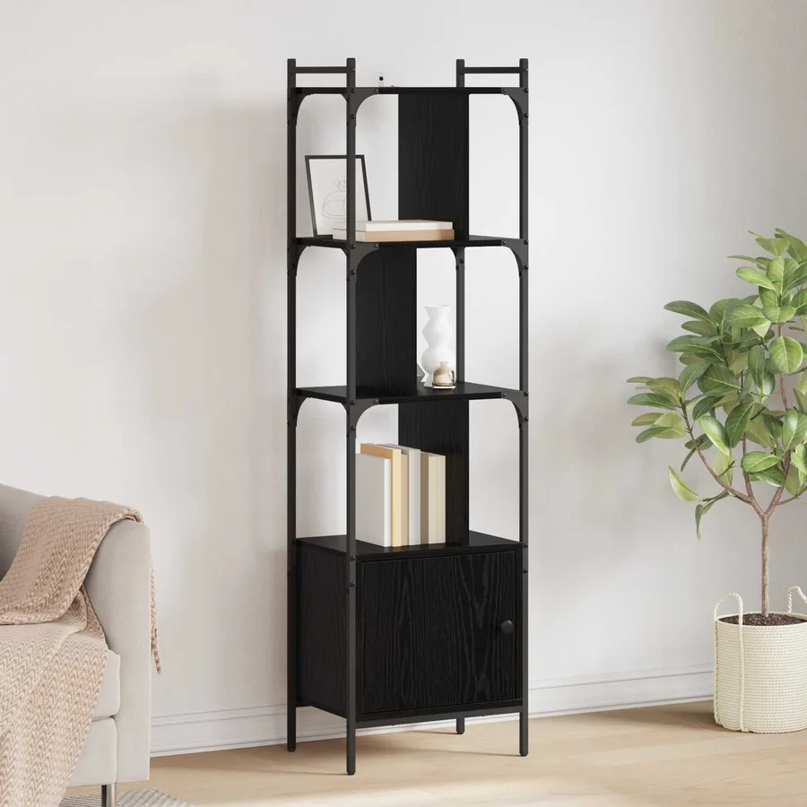 Bibliothèque Chêne noir 44,5 x 30 x 154,5 cm Bois d'ingénierie