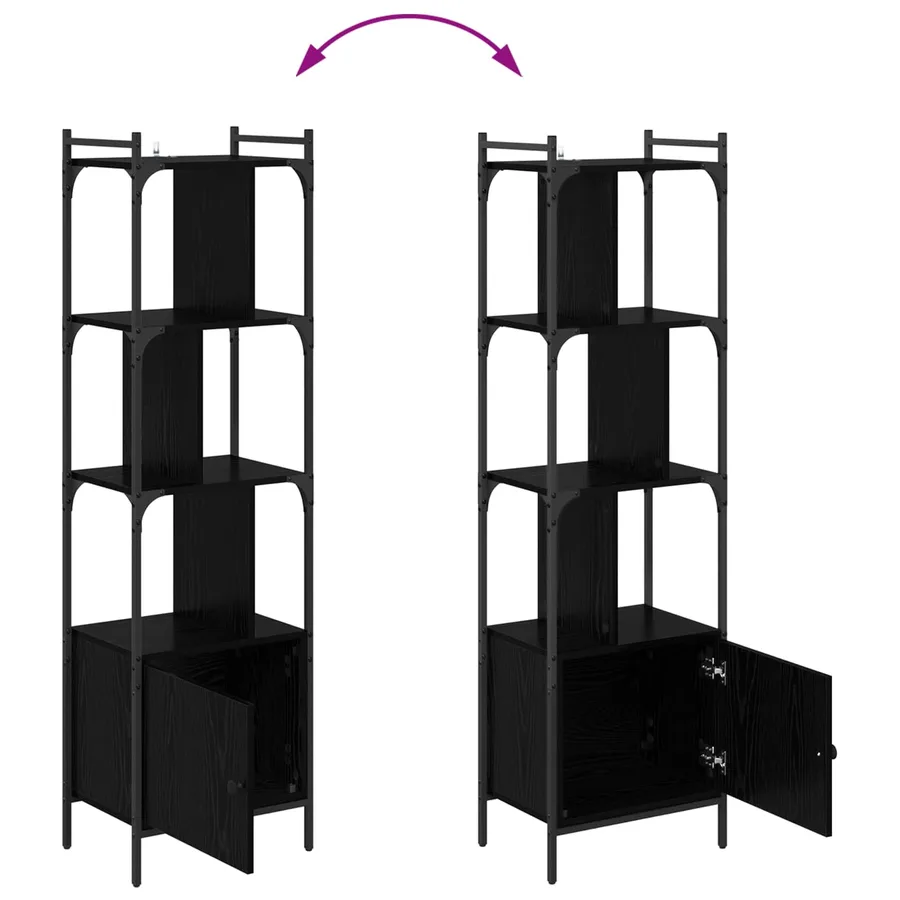 Bibliothèque Chêne noir 44,5 x 30 x 154,5 cm Bois d'ingénierie - 11
