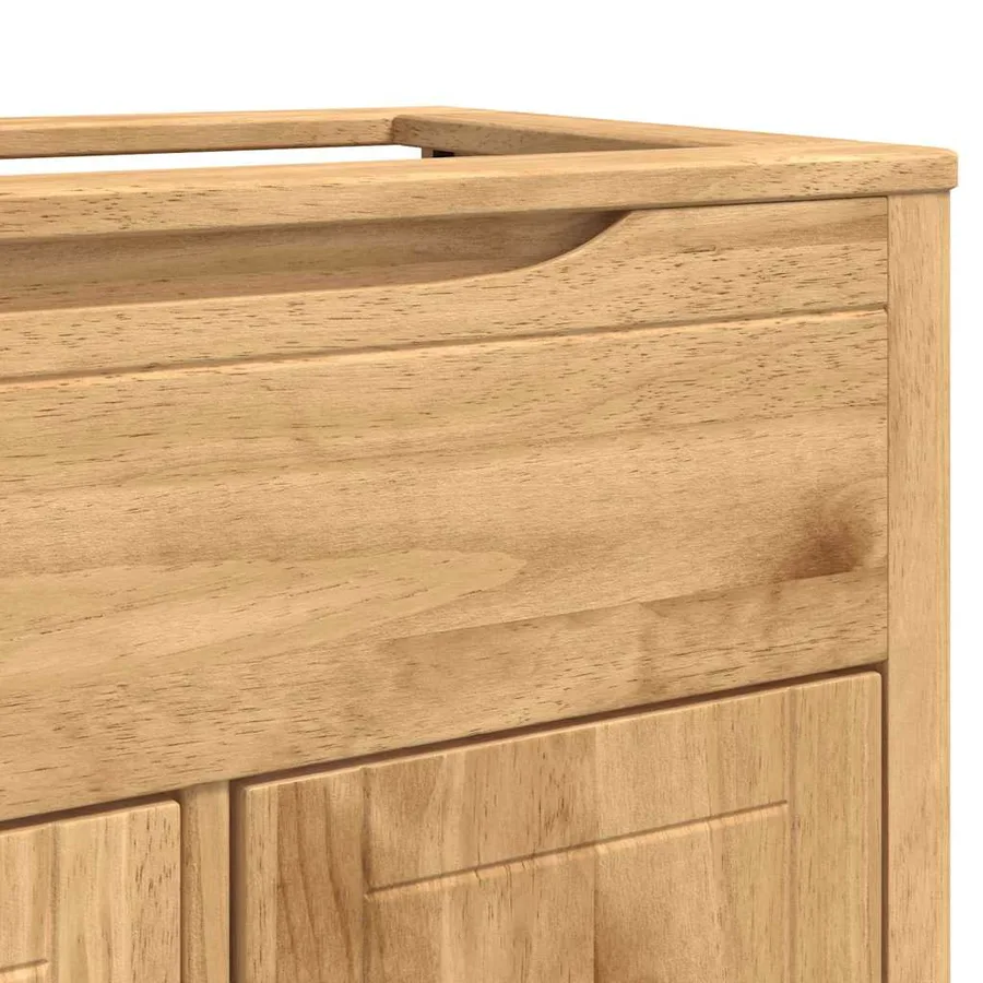 Ensemble de mobilier de salle de bain FLORO 2 pcs Cire marron - 12