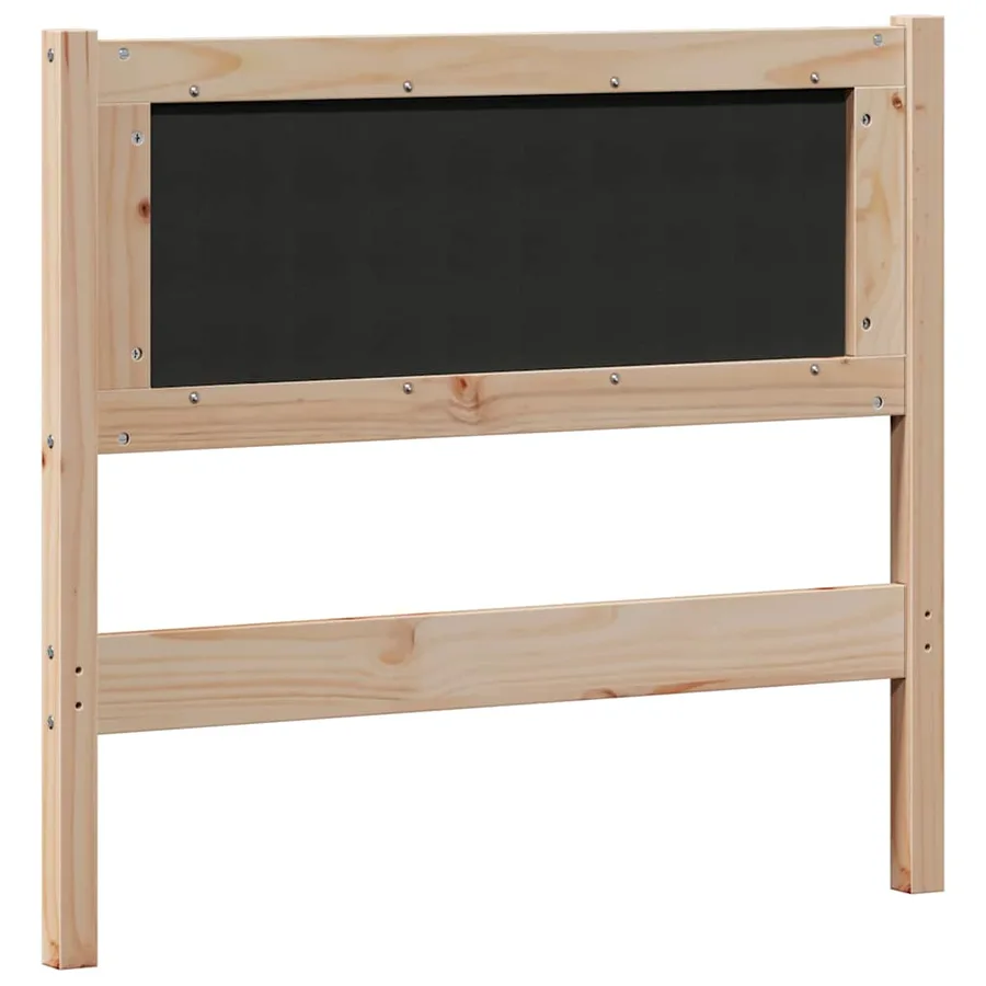 Tête de lit Autre marron et gris foncé 90 cm Bois massif en pin - 6