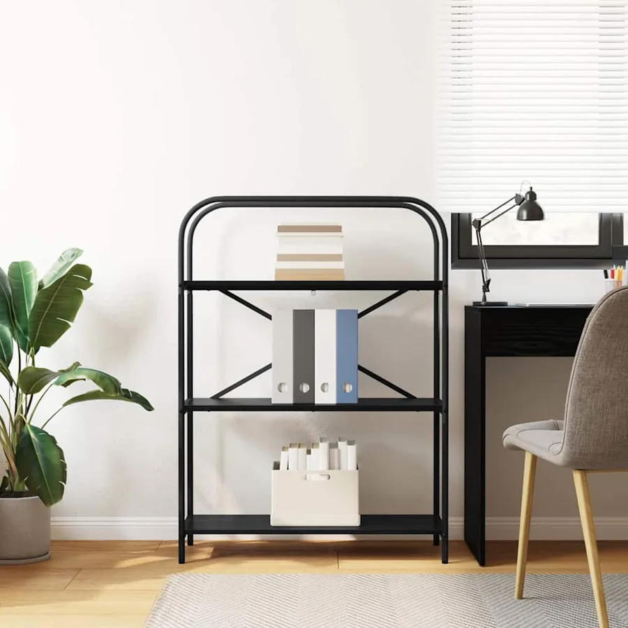 Étagère Chêne noir 80 x 30 x 109 cm Bois d'ingénierie - 4
