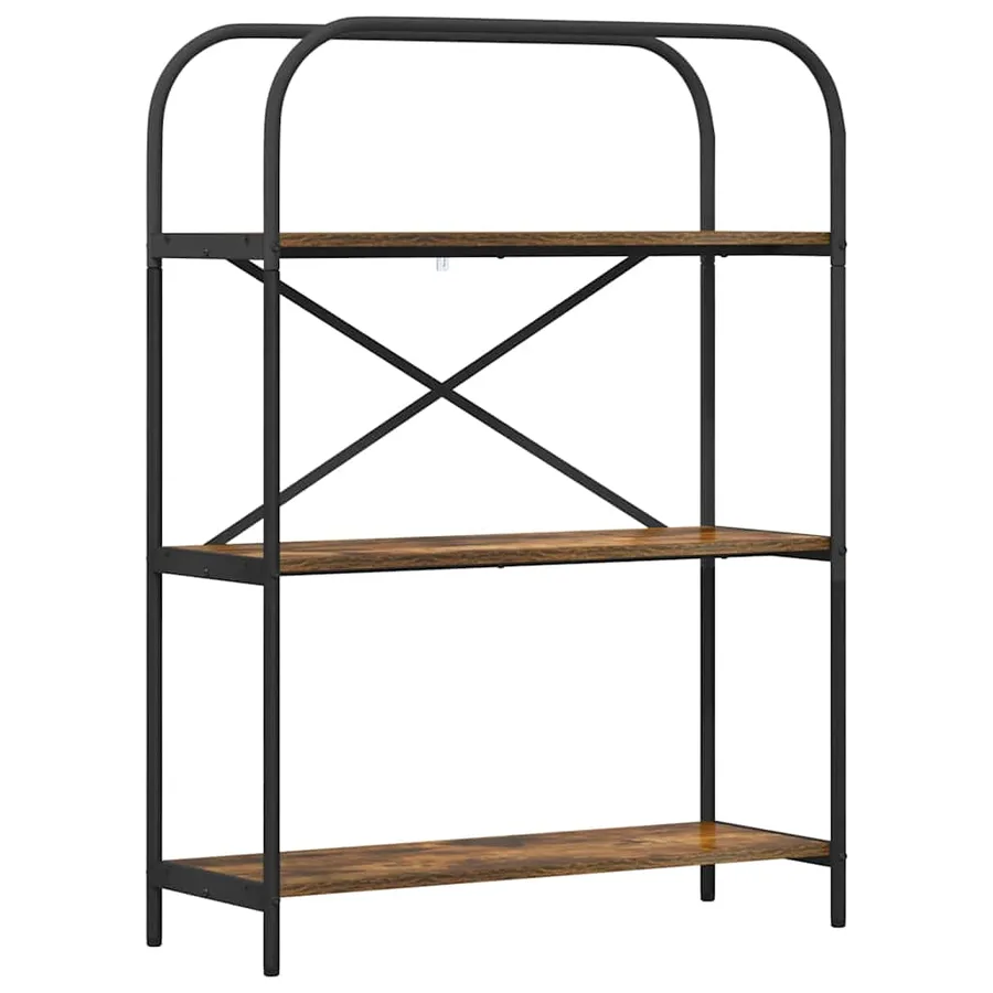Étagère Chêne fumé 80 x 30 x 109 cm Bois d'ingénierie - 2