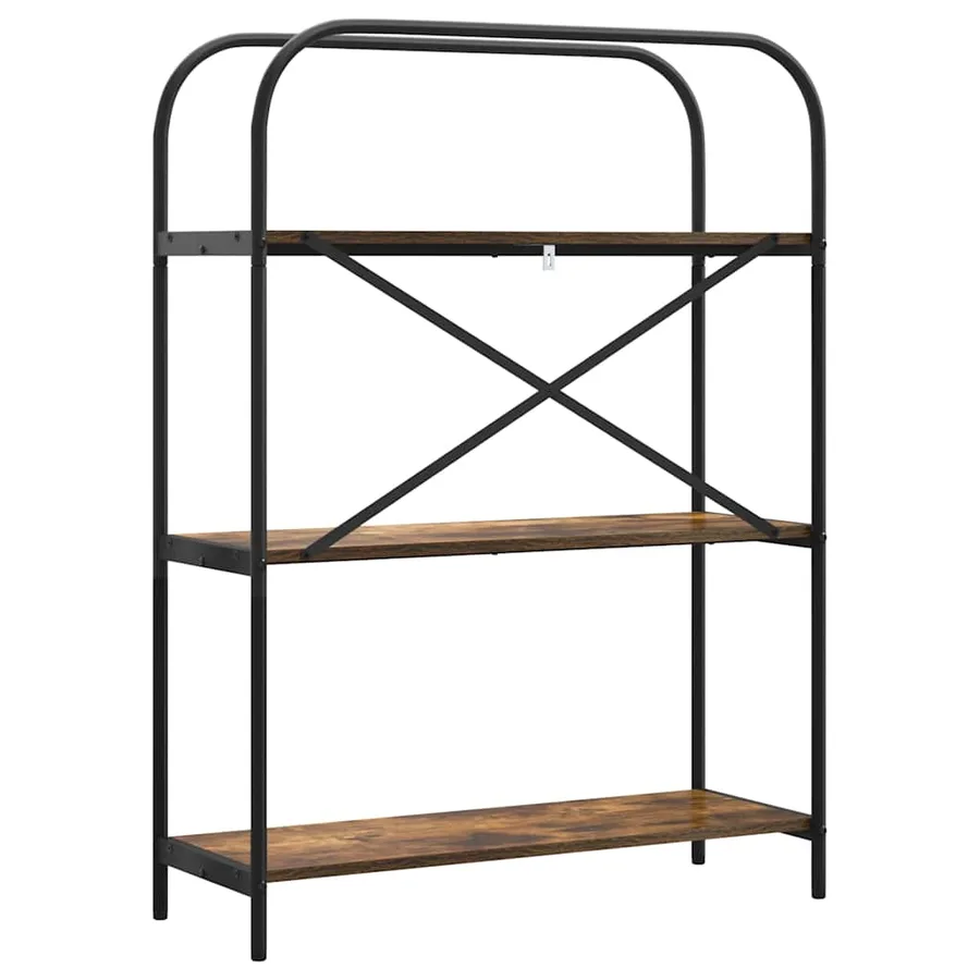 Étagère Chêne fumé 80 x 30 x 109 cm Bois d'ingénierie - 7