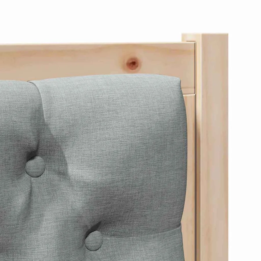 Tête de lit Autre Marron et gris clair 75 cm Bois massif en pin - 7