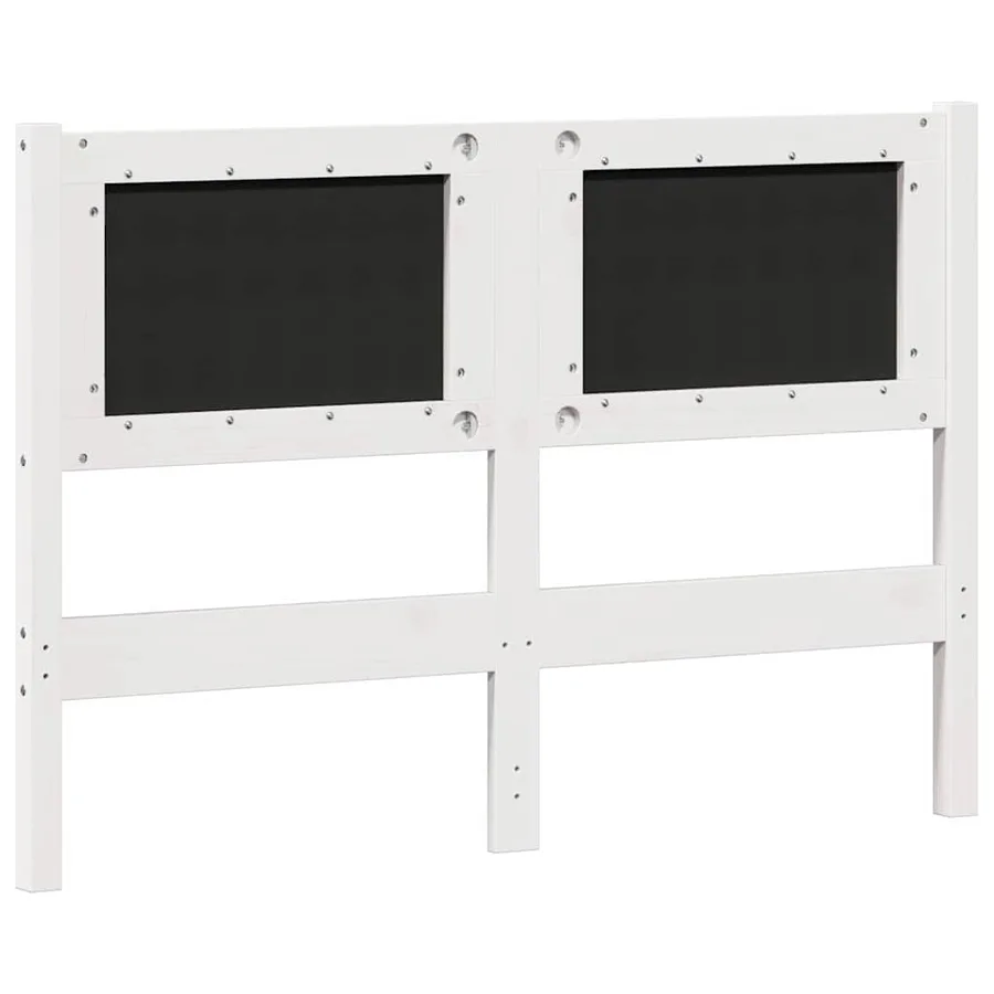 Tête de lit Autre Blanc et gris clair 135 cm Bois massif en pin - 6