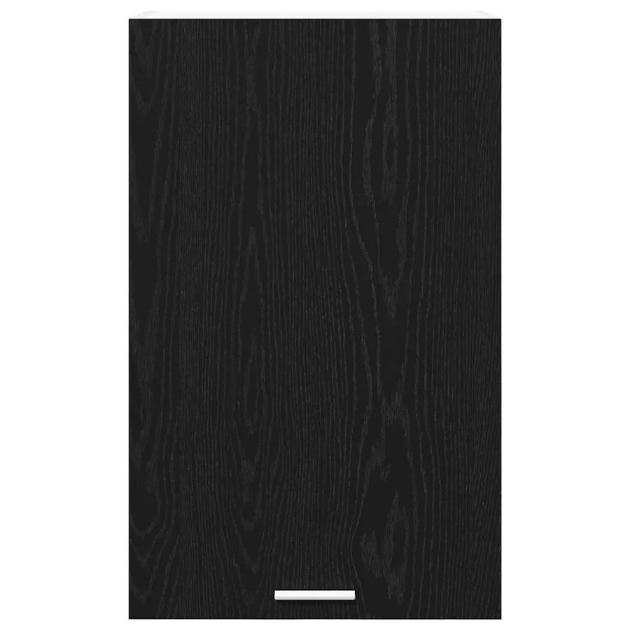 Armoire suspendue Chêne noir et Blanc 50 x 31 x 80 cm - 6