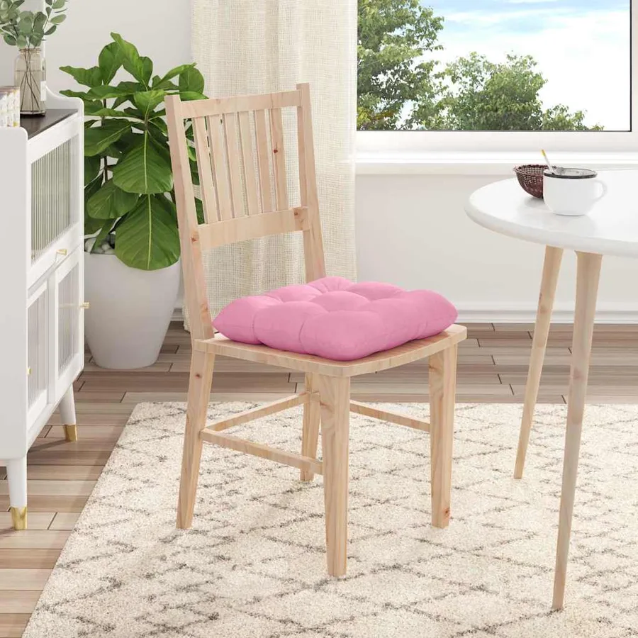 Coussins de siège 4 pcs Rose 45 x 45 x 12 cm tissu - 4