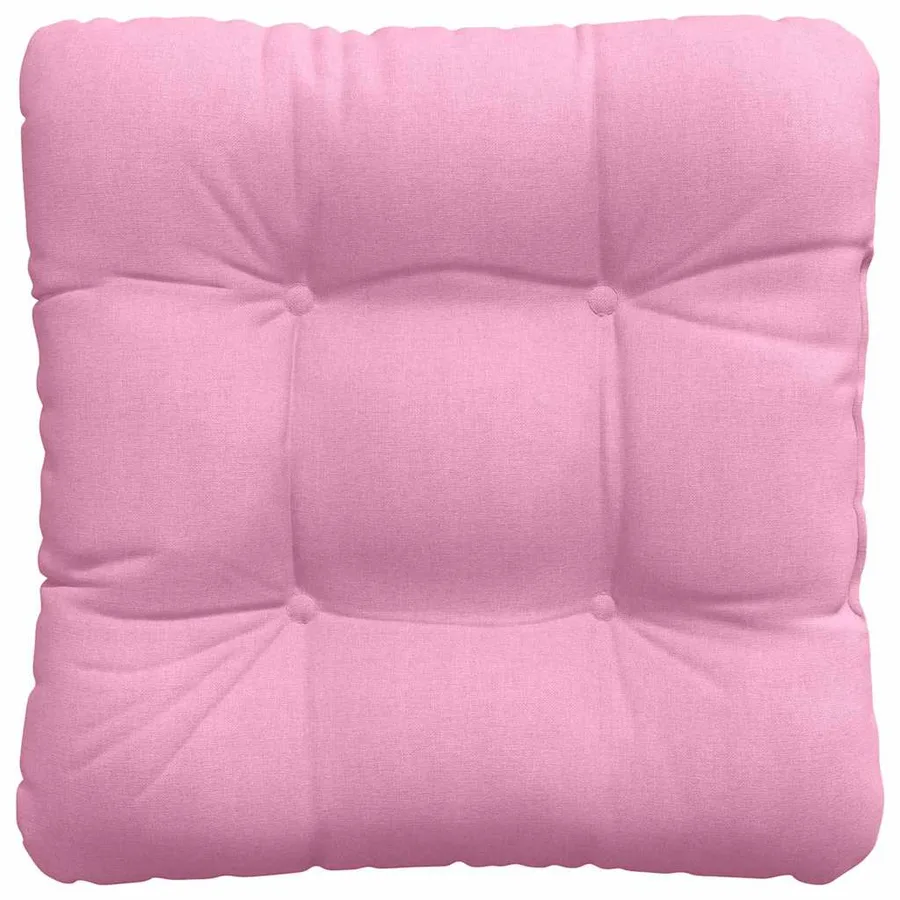 Coussins de siège 4 pcs Rose 45 x 45 x 12 cm tissu - 7